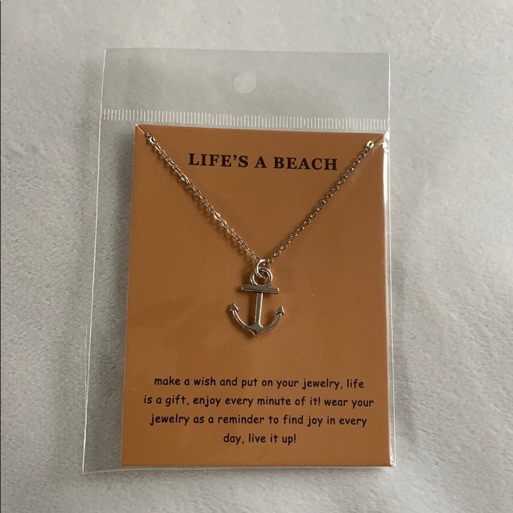Nautical anchor necklace
